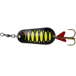 Dam blyskáč effzett standard spoon uv fluo yellow black - 5,5 cm 22 g