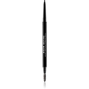 MUA Makeup Academy Brow Define precizní tužka na obočí s kartáčkem odstín Black