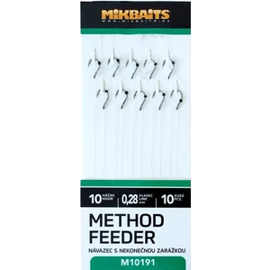 Mikbaits method feeder nadväzce s nekonečnou zarážkou 10ks - veľkosť 10