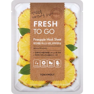 TONYMOLY Fresh To Go Pineapple rozjasňujúca plátienková maska 20 g