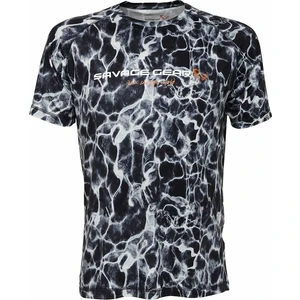 Savage Gear Koszulka Night UV T-Shirt Black Waterprint S