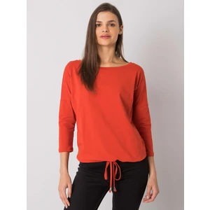 Dark orange blouse from Fiona