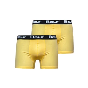 Žlté pánske boxerky Bolf 0953-2P 2 PACK