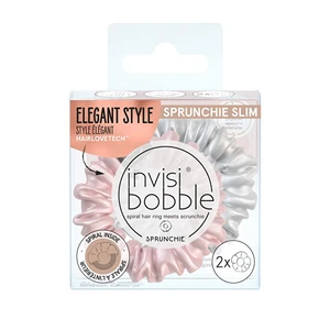 invisibobble Sprunchie Slim gumičky do vlasov Bella Chrome 2 ks