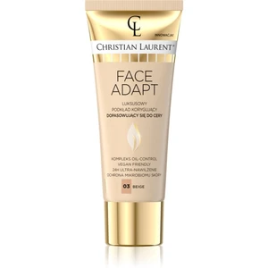 Christian Laurent Face Adapt hydratační make-up s vyhlazujícím účinkem odstín 03 Beige 30 ml