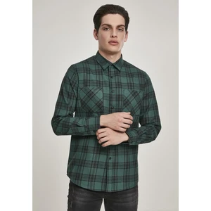 Checked Flanell Shirt 7 Darkgreen/black