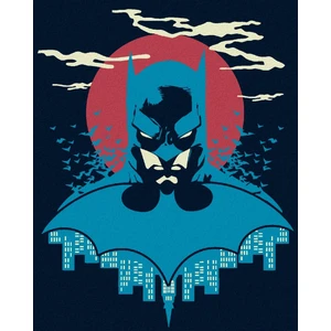 Zuty Peinture par numéros Batman en bleu et rouge