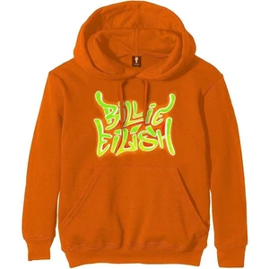 Billie Eilish Hoodie Airbrush Flames Blohsh Orange XL