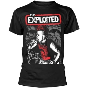 The Exploited T-Shirt Let's Start A War Schwarz XL