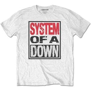 System of a Down Tricou Triple Stack Box Alb M