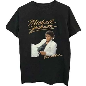 Michael Jackson T-Shirt Thriller White Suit Grafik-Schwarz L