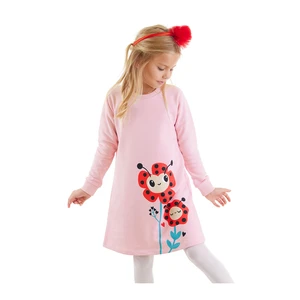 Denokids Ladybug Flowers Girl's Dress