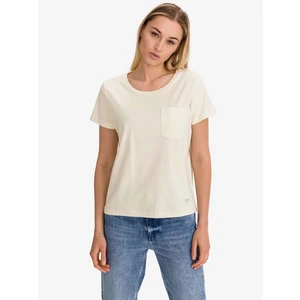 Lee T-shirt Sustainable Tee Ecru Mele - Women