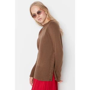 Trendyol Sweater - Beige - Regular fit