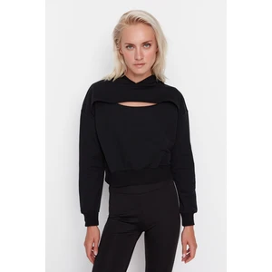 Trendyol Sweatshirt - Black - Regular fit