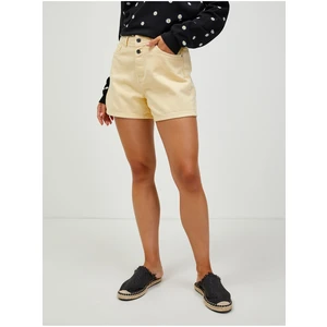 Light Yellow Shorts CAMAIEU - Women