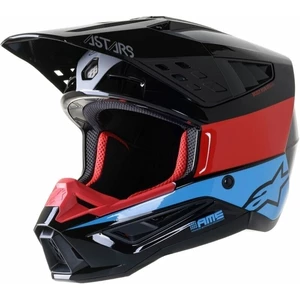 Alpinestars S-M5 Bond Helmet Black/Red/Cyan Glossy S Casque