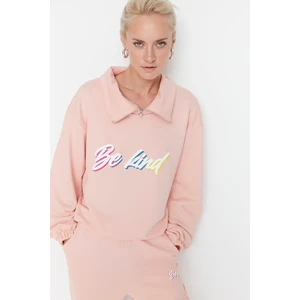 Trendyol Sweatshirt - Pink - Relaxed fit