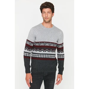 Trendyol Sweater - Gray - Regular fit