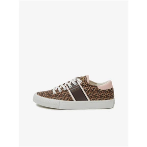 Brown Women's Patterned Sneakers Guess Ester - Women