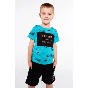 Boys' T-shirt with mint print