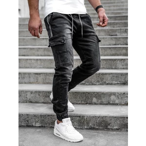 Blugi joggers negri Bolf TF059