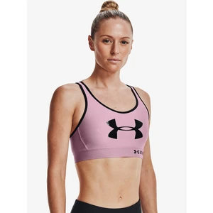 Under Armour Armour Mid Keyhole Graphic Růžová S