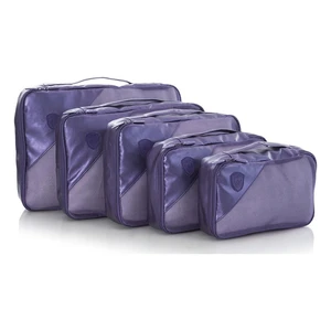 Heys Metallic Packing Cube 5pc Navy