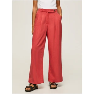 Brick Women's Linen Wide Formal Pants Pepe Jeans - Women