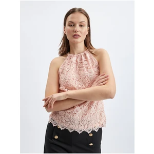 Orsay Light Pink Women's Lace Top - Women