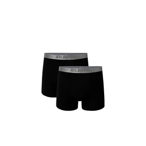 Man Cotton Boxers Pima ATLANTIC - black