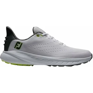 Footjoy Flex XP Mens Golf Shoes Alb/Negru/Lămâie verde 47