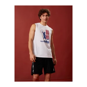 Koton Sleeveless Sports Athlete Basketball Printed Crew Neck Breathable Fabric.