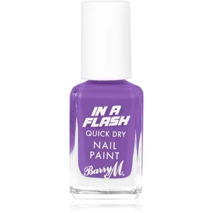 Barry M IN A FLASH rýchloschnúci lak na nechty odtieň Patient Purple 10 ml