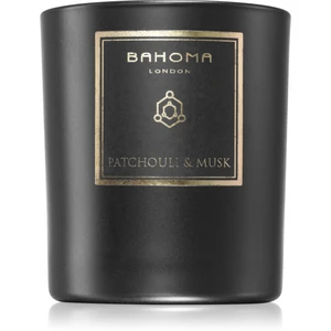 Bahoma London Obsidian Black Collection Patchouli & Musk vonná svíčka 220 g