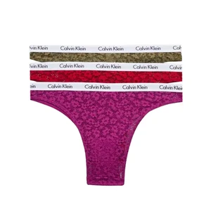 Calvin Klein 3 PACK - dámske nohavičky Brazilian QD3925E -6VY L