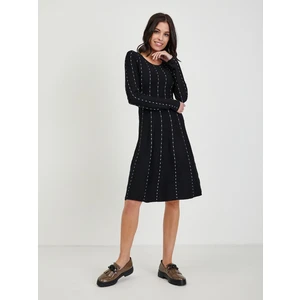 Black Women's Patterned Sweater Dress ORSAY - Women