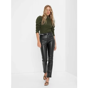 GAP Artificial Leather Slim High Rise Trousers - Women