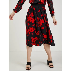 Red-black lady floral skirt ORSAY - Ladies