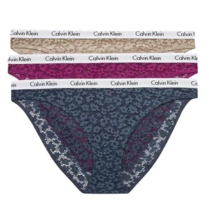 Calvin Klein 3 PACK - dámske nohavičky Bikini QD3926E -6Q2 XL