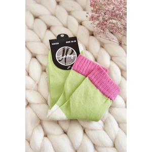 Women's Smooth Cotton Socks Green