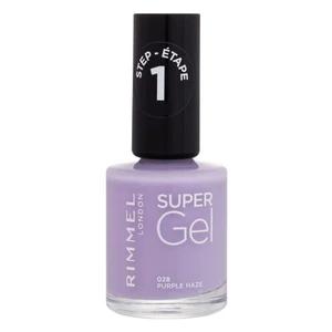 Rimmel Super Gel gelový lak na nehty bez užití UV/LED lampy odstín 028 Purple Haze 12 ml