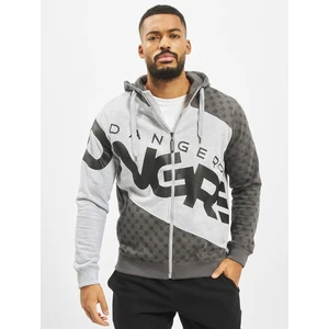 DNGRS Veli Zip Hoody Grey Melange/Black