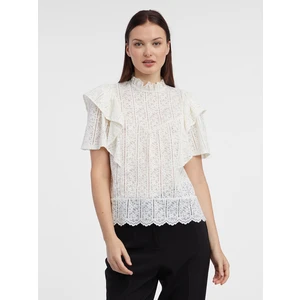 Orsay White Ladies Lace Blouse - Women