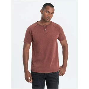 Ombre Men's t-shirt with henley neckline