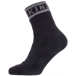 Sealskinz Waterproof Warm Weather Ankle Length Sock With Hydrostop Black/Grey M Șosete ciclism