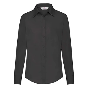 Black women's classic poplin shirt Fruit Of The Loom