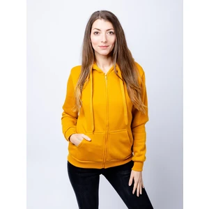 Women's hoodie GLANO - mustard