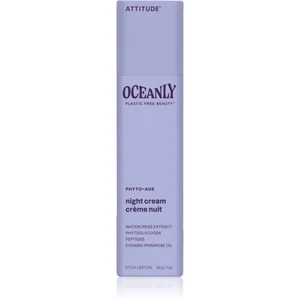 Attitude Oceanly Night Cream noční krém proti projevům stárnutí pleti s peptidy 30 g