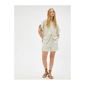 Koton Shirt - Beige - Oversize